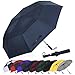 G4Free 62 Inch Portable Golf Umbrella Automatic Open Large Oversize Vented Double Canopy Windproof Waterproof Sport Umbrellas