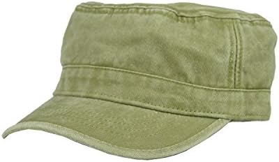Free Bird 99 Low Profile Cotton Flat Top Peaked Army Military Cadet Cap Hat
