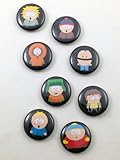 Set of 8 BRAND NEW South Park One Inch Buttons / Pins
