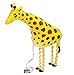 Walking Pet Balloon Animal Air Walker Helium Foil Balloon for Children Kids Fun Party - Cute Yellow Giraffe