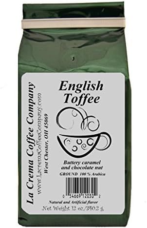 La Crema Coffee English Toffee, 12-Ounce Packages (Pack of 2)