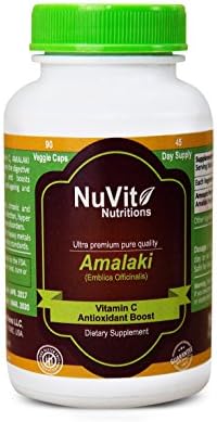 Amalaki fruit powder capsules with vitamin C and Antioxidants - Vegan