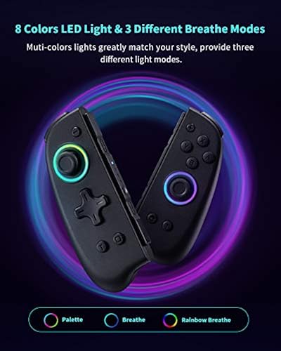 binbok Joypad Controller, Joypad Support Colour Adjustable LED