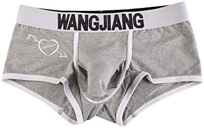 Wyntroy 男性 下着 ボクサー シンプル 無地 人気 通気性 メンズ プレゼント アンダーウェア 快適 肌に優しい 抗菌防臭 四季適用 速乾 伸縮性 立体 旦那 コットン セクシー 象の鼻 情趣用 パッチワーク 陰嚢分離 誕生日