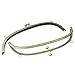 Housweety 1PC Metal Purse Bag Frame Kiss Clasp Lock Bronze Tone 28.5cm x11.5cm