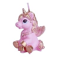 MEOLY Birthday Candles Candles Smokeless for Party Supplies and Wedding Favor((Pink Horse)