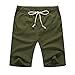Mr.Zhang Men's Linen Casual Classic Fit Short Summer Beach Shorts