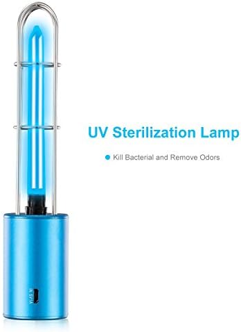 Germicidal Lamp,UV-C Air Sanitizer Purifier Lamp,UV Sterilizer Lamp Odor Eliminator Remove for Car Household Pet Area Toilet Fridge Wardrobe