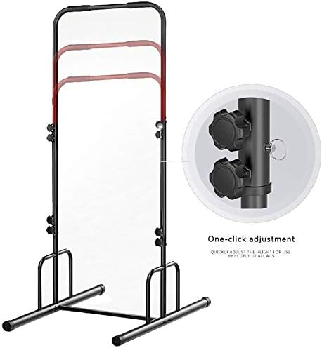 SJNQJJ Power Tower Workout Dip Station for Home Gym Strength Training Fitness Equipment Newer Version