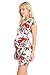 My Bump Women's Various Printed Slim Fit Maternity Mini Dress(Made in USA)