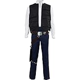 Mens Costume Adults Halloween Cosplay Outfit with Belt and Holster Compatible Droid Caller Canister