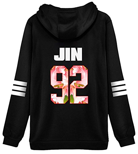 BTS Bangtan Boys V Sweater Shirt JIMIN JIN SUGA Shirt Jacket Pullover Jin 92 Black X-Large