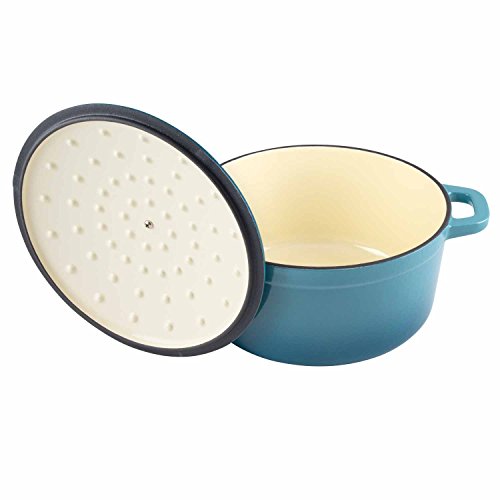 Zelancio Cookware 6 Quart Cast Iron Enamel Covered Dutch Oven Cooking