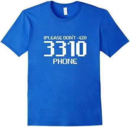 Men's Please Don't - ED 3310 Phone Large Royal Blue