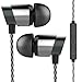Rhapsody & Mogan H9 Hi-Fi Tangle Free Earbuds in-Ear Headphones,Dynamic Crystal Clear Sound,Noise Isolating Earphones with Microphone and Volume Control