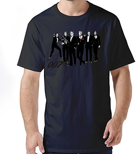 Personlize Own Gentleman 007 James Bond 2015 Funny Brand New Tshirt Size M Black