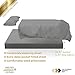 High Thread Count King Sheets - 4 Piece Dark Grey 1000 TC Smooth Sheet Set, 100% Pure Long Staple Cotton Breathable Bedding for Premium Comfort