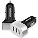 3 Ports Car Charger, FosPower (36W/7.2A) 3-Port USB Full Speed Charging Charger for iPhone 7/7 Plus, Galaxy S8/S8 Plus, LG G6, Moto G5/G5, Google Pixel/XL Plus iPad Air Pro Mini, Android Tablets