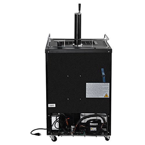 Smad Draft Beer Dispenser Single Tap Freestanding Keg Beer Cooler, Stainless Steel and Black - Thumbnail 7