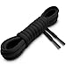 Miscly 3 Pairs Oval Athletic Shoelaces 1/4″ Thick (45″, Black)