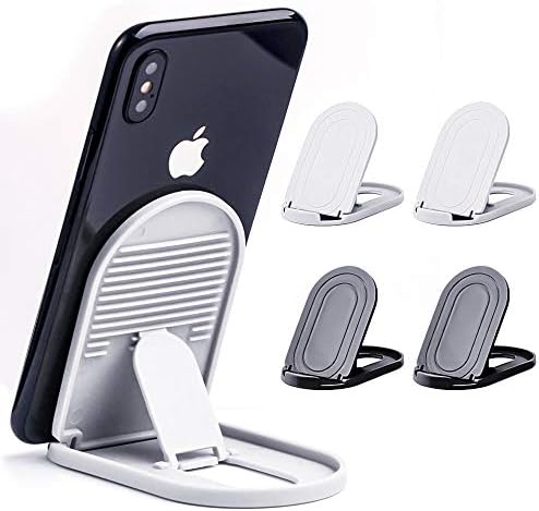Cell Phone Stand 4 Pack, Portable Cell Phone Stand Desktop Cell Phone Holder Stand Adjustable Universal Multi-Angle Cradle for iPhone X/8/7 Plus/7/6s, Samsung Galaxy, Tablet Mini iPad (4-7.9 Inch)