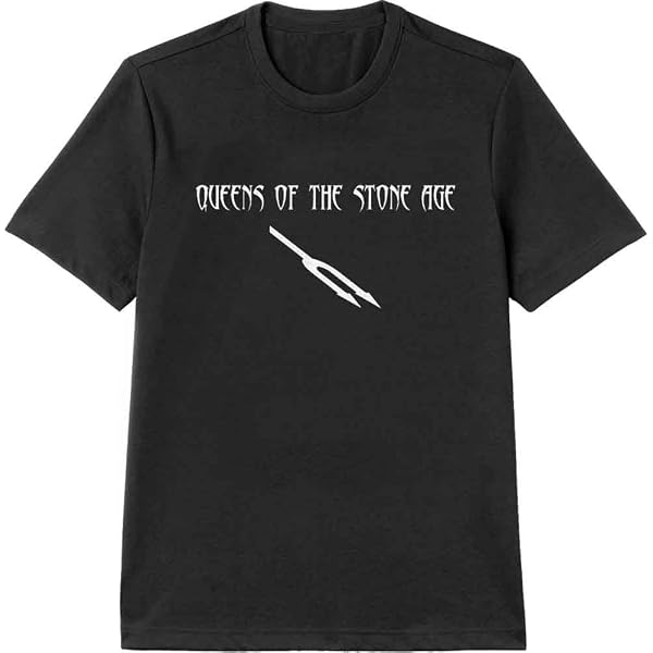 Amazon.com: Queens of the Stone Age Men's Text Logo T-Shirt X