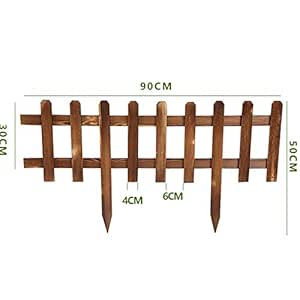 JIANFEI-Valla de jardín Vallas De Madera Jardin Impermeable Madera ...