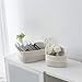 UBBCARE Set of 4 Storage Cubes 11 X 10.5 X 10.5 in, Water Hyacinth Storage Bins for shelves, Toys, Book, Storage Baskets with Handles, Cotton Rope Woven Baskets for Organizing, Purple