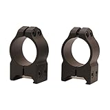 Warnex 40mm Mounts 201M Warnex 40mm Mounts, Maxima Permanent Attachable Weaver Style Rings, 1", Medium Height, Matte Black