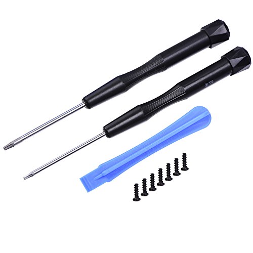 Mudder Open Shell Tools Torx T8H T6 Screwdriver and T8 Screws with Prying Repair Tool for Xbox 360 Xbox One Controller, 10 Pieces Mudder Open Shell Tools Torx T8H T6 Screwdriver and T8 Screws with Prying Repair Tool for Xbox 360 Xbox One Controller, 10 Pieces