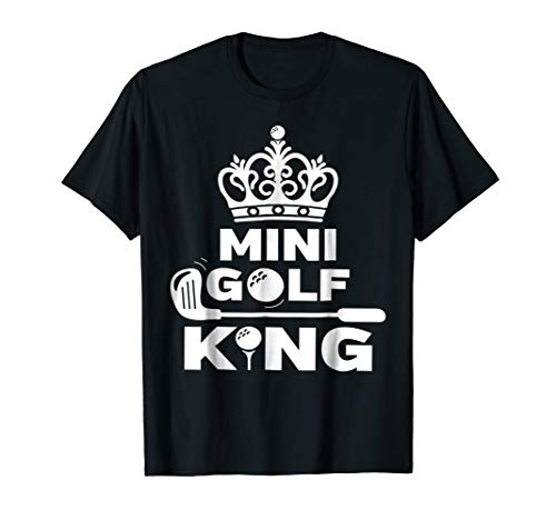 Mens Mini Golf King T-Shirt Funny Matching Couples Golfing Gift