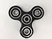 Yaber Tri-Spinner Fidget Toy With Premium Hybrid Ceramic Bearing Focus Toy for Killing Time (Black)