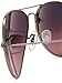 Ray-Ban RB3025 Classic Aviator Sunglasses, Gunmetal/CRYstal Polarized Blue Gradient Pink, 58 mm