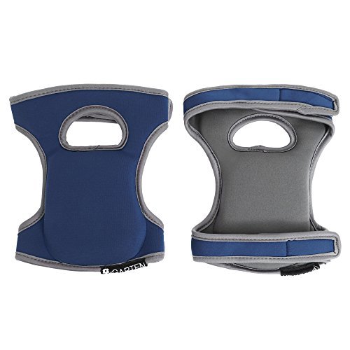 Comfortable Knee Pads for Scrubbing Floors, Gardening, Yoga & Construction - Kneeling - Multi-use and Light Neoprene Fabric - Adaptable Straps - Color Blue Navy - Stylish and Unique Design