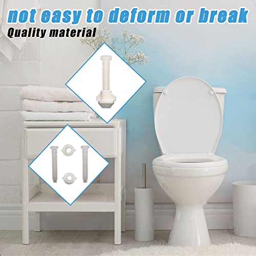 Toilet Seat Parts, Including Screw and Nut ,Replacement Plastic Toilet