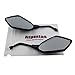 Atpmtas® Pair of Black Motorcycle Rear View Mirrors with 10mm Clockwise Threaded Mounting Bolt