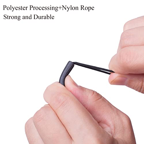 J.CARP 30PCS Black Zipper Pulls, Upgraded Zipper Pull Replacement Zipper Tab Tags Cord Extension Fixer for Luggage, Backpacks, Jackets, Purses, Handbags