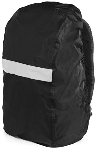 Backpack Rain Cover with Reflective Lining and Travel Bag - Waterproof Knapsack Protector with Elastic Lining and Safety Reflector for Biking | Hiking | Canoeing | Camping | Mountaineering