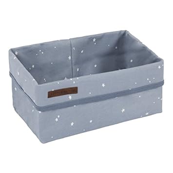 LITTLE DUTCH 6049 Utensilo Wickeltisch-Körbchen groß little stars blau
