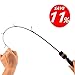 Fiblink Graphite Portable Travel Ice Fishing Rod (26-28 Inches Medium and Medium Light Power) (26-Inch Medium Power)