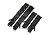 Gloves, Long, Black Satin, Girls/Kids Size (Ages 10+)