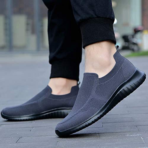 konhill Men's Breathable Walking Shoes Tennis Casual Slip on Athletic