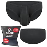 Real Men 0in Modal Bikini Briefs B Pouch Xl 1pk Blk