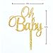 Firefairy(TM) OH BABY Gold Cake Topper Baby Shower Birthday Party Decoration