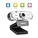 papalook Webcam 1080P, PA452 Pro USB Laptop Skype Web Camera, PC Web Cam with Manual Focus, Built-in MIC, Plug and Play, HD Live Video Calling/Recording for Computer Desktop with Windows 7/8/10/XP