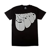 The Beatles 'Rubber Soul Grey Logo' Men's Black T-Shirt