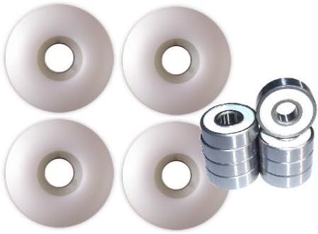 Blank Skateboard Wheels With ABEC 9 Bearings 51mm BLACK