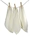 Ecocie 100% Natural Bamboo Washcloths, Extra Absorbent, Reusable Towel / wipes, Unbleached, Chemicals & Dyes FREE, Just The Right Touch for Sensitive Baby Skin, 6 Pack 10”X10”