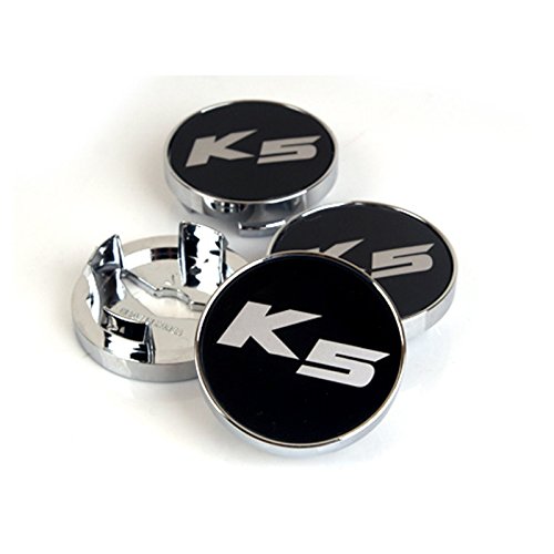 Car Rims Wheel Center Caps Covers Emblem (Set of 4) (K5 Logo)