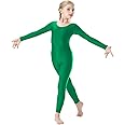 OVIGILY Girls Kids Long Sleeve Dance Unitard Bodysuits Full Body Leotard for Ballet,Gymnastics,Performance,Costumes